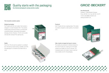 Groz Beckert DBXK5 SAN1 GEBEDUR – Aghi Per Ricamo Macchina Con Rivestimento Titanio (11/75)